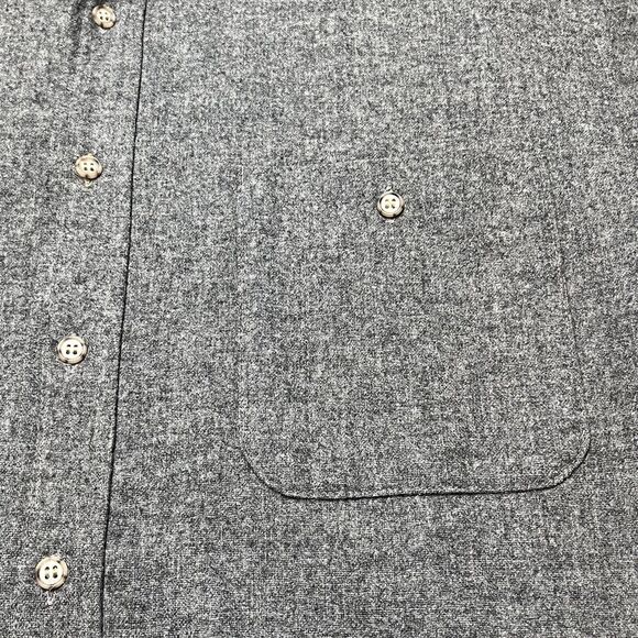 Vintage Pendleton Pure Virgin Wool  Button Up Shirt Men's Large Gray Long Sleeve - Picture 7 of 10